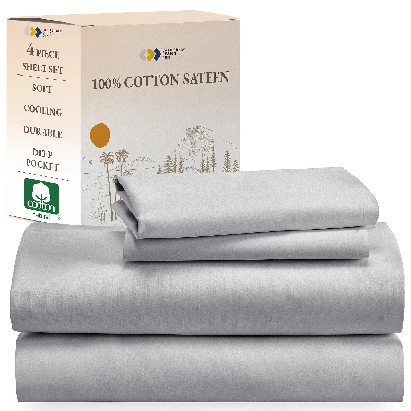 Sheet Set - 100% Cotton Sateen - Everyday Soft