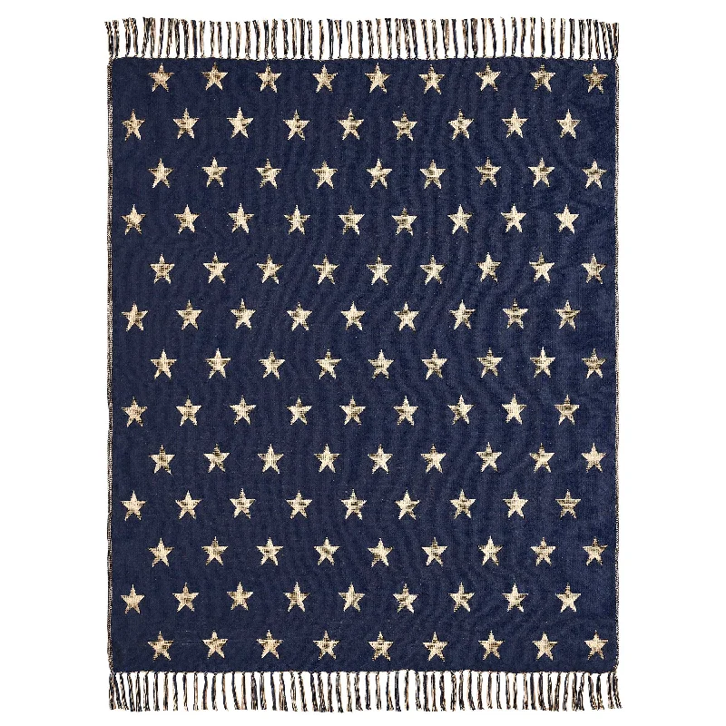 My Country Jacquard Stars Woven Throw 50x60