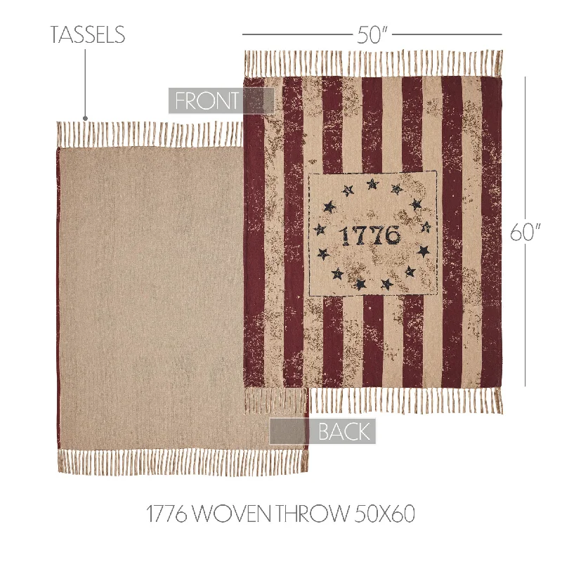 My Country 1776 Woven Throw 50x60