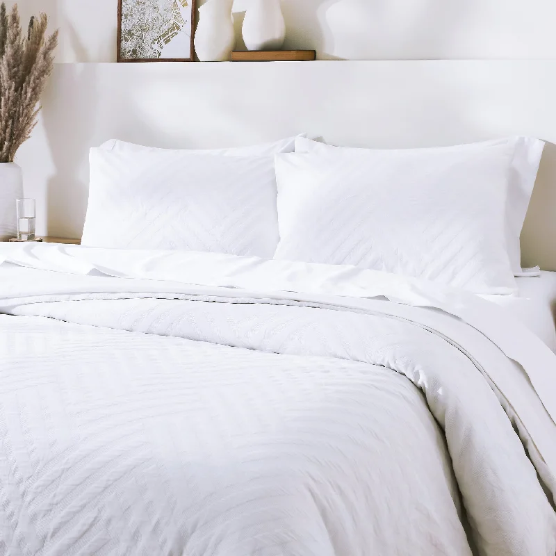 Textured Duvet Cover Set