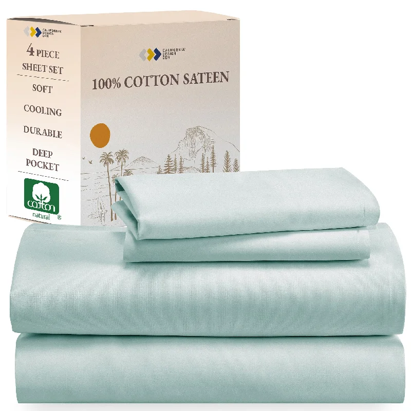 Sheet Set - 100% Cotton Sateen - Everyday Soft