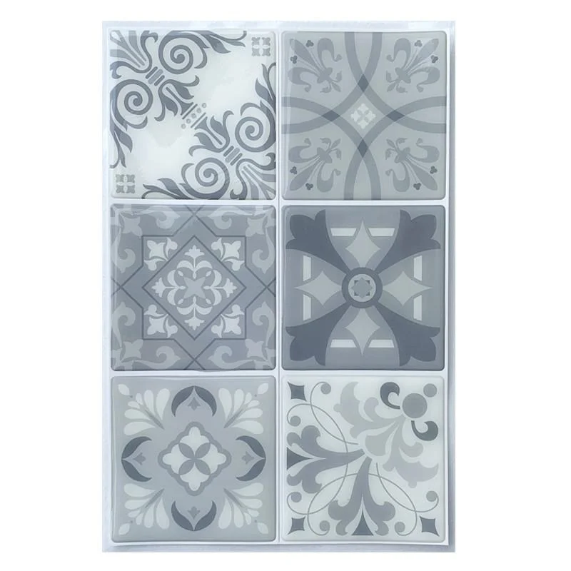 3D Tile Sticker Grey