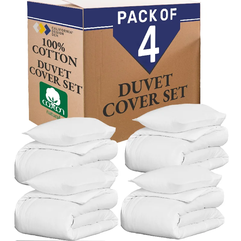 Bulk Pack Duvet Cover Sets  - Open Box - White