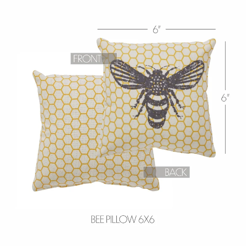 Buzzy Bees Bee Pillow 6x6