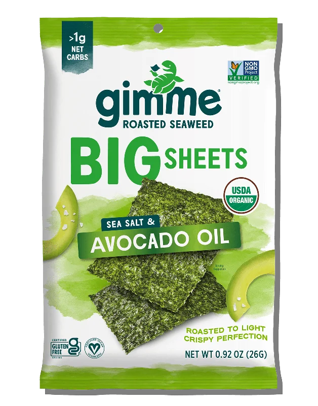 Big Sheets Avocado Oil Seaweed - .92oz (2 Pack)