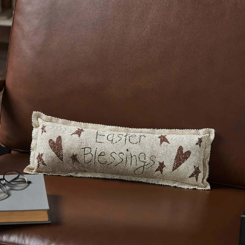 Spring In Bloom Easter Blessings Pillow 5x15