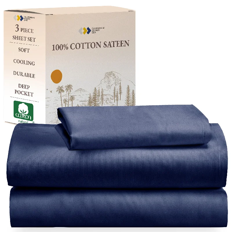 Sheet Set - 100% Cotton Sateen - Everyday Soft