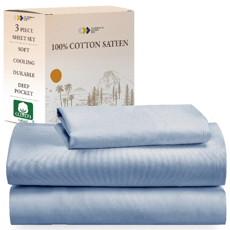 Sheet Set - 100% Cotton Sateen - Everyday Soft