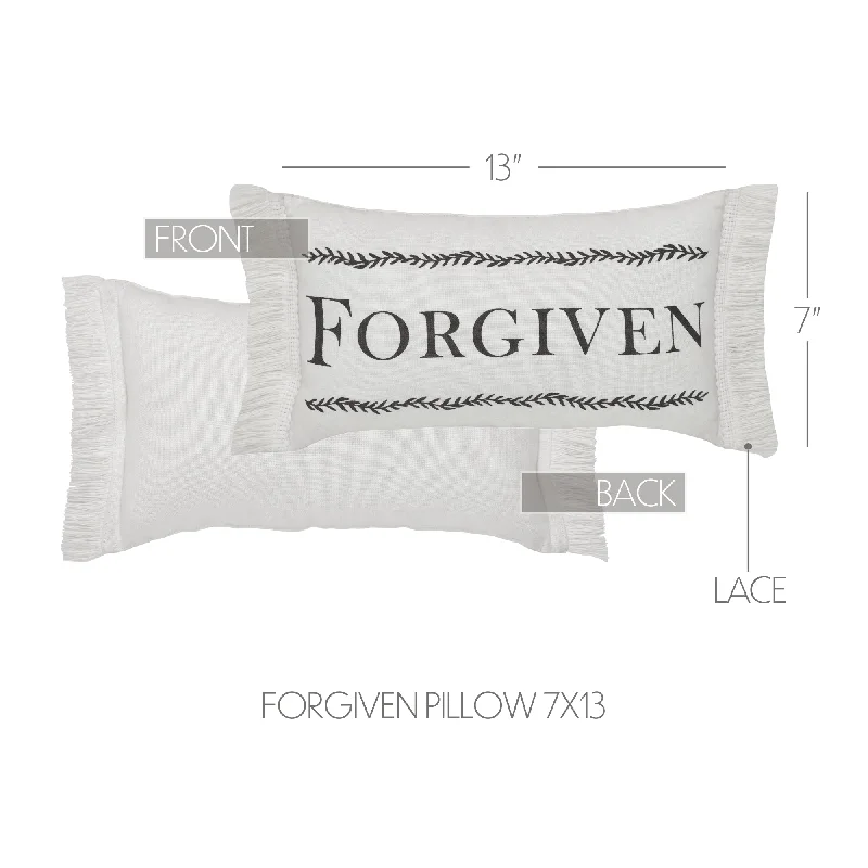 Risen Forgiven Pillow 7x13