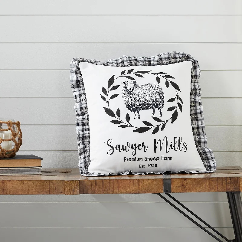 Sawyer Mill Black Sheep Pillow 18x18 VHC Brands