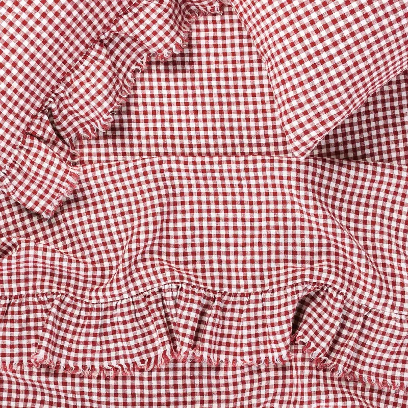 NEW - Mulberry Gingham Fitted Sheet