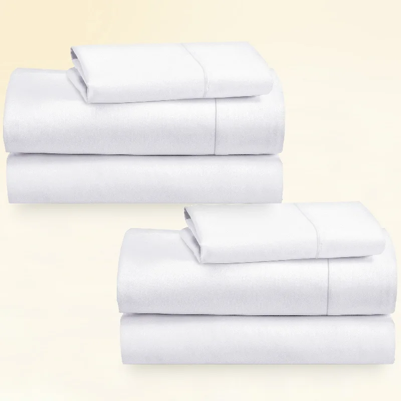 2-Pack Sheet Sets - 400 Thread Count 100% Cotton Sateen - Dream Comfort