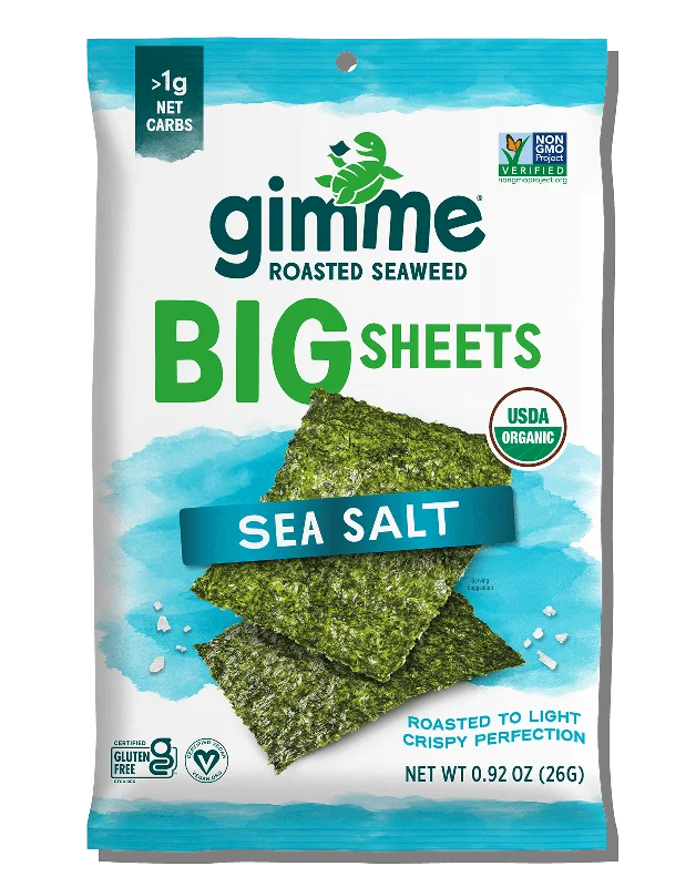 Big Sheets Sea Salt Seaweed - .92oz (2 Pack)