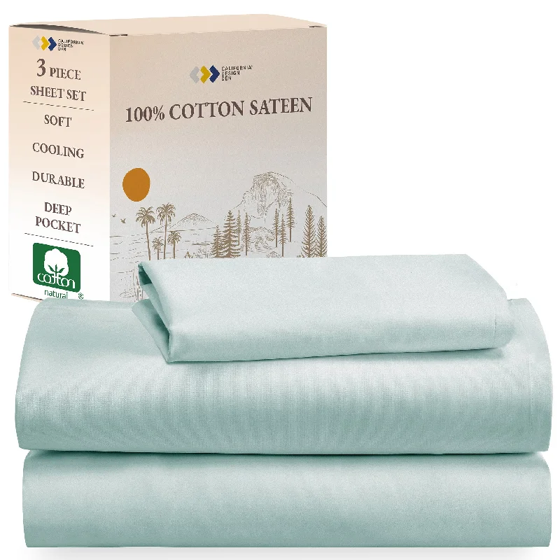 Sheet Set - 100% Cotton Sateen - Everyday Soft