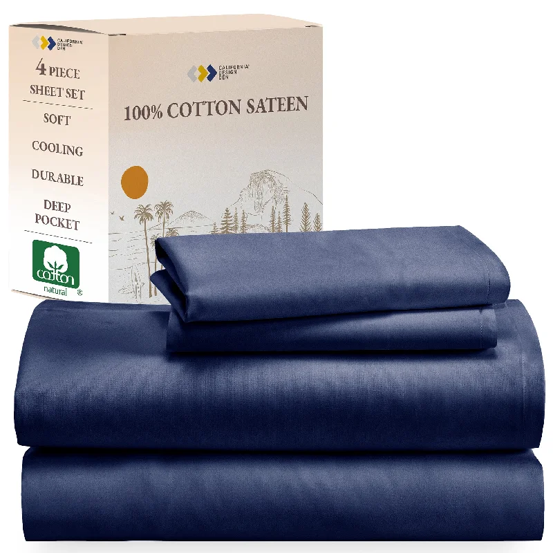 Sheet Set - 100% Cotton Sateen - Everyday Soft