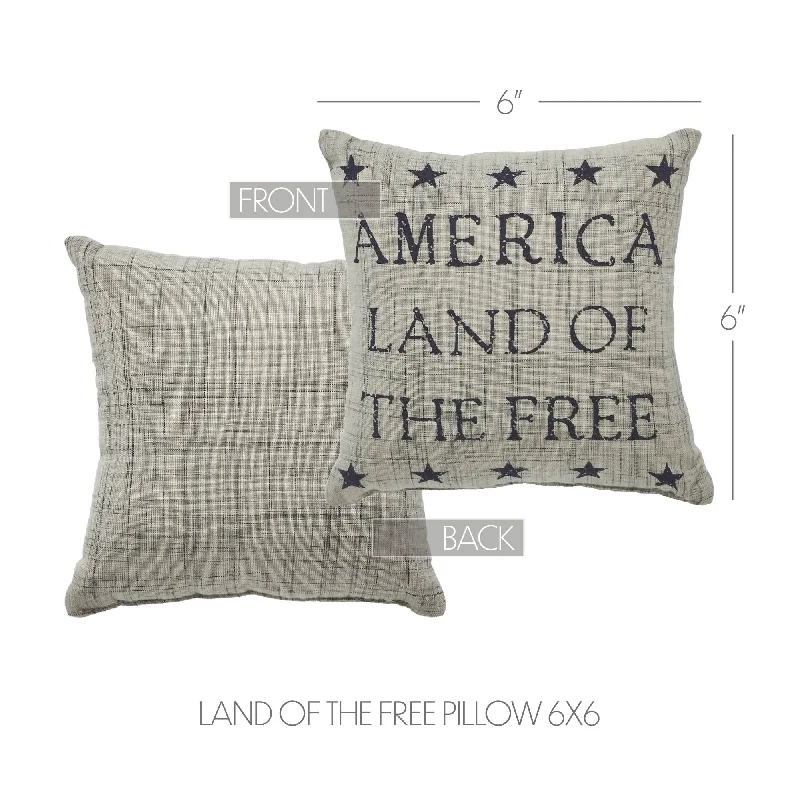 My Country Land of the Free Pillow 6x6