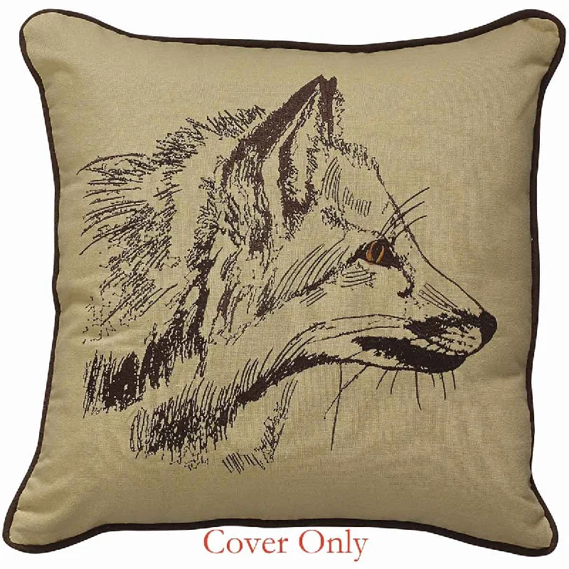 Fox Embroidered 20 Pillow Cover Set of 4 - Park Designs