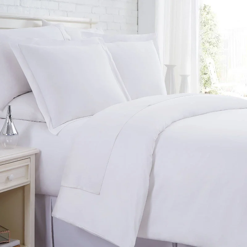 300 Thread Count Sateen Solid Cotton Duvet Cover Set