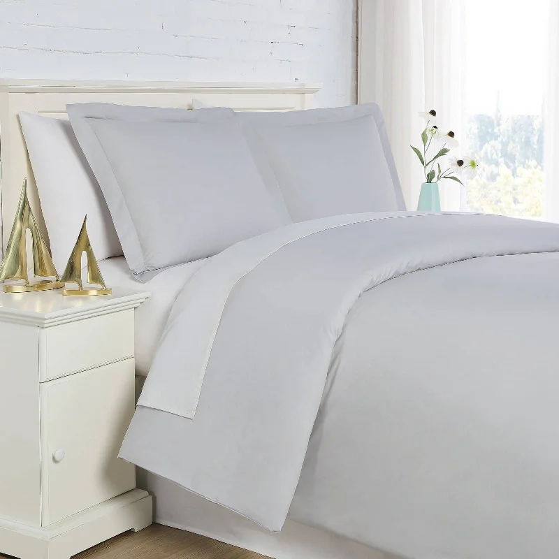 300 Thread Count Cotton Percale Duvet Cover Set