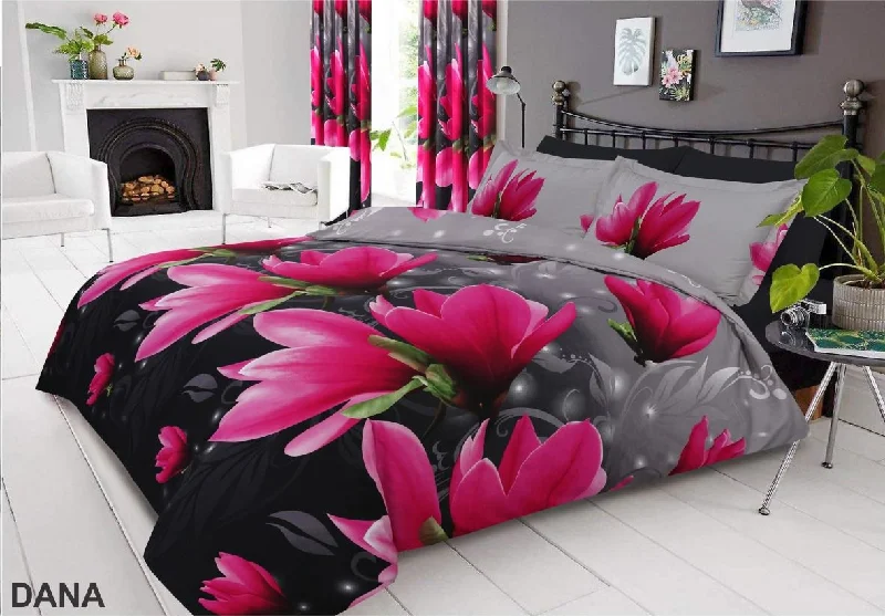 3D Duvet Cover Bedding Set With Fitted Sheet & Pillow Case