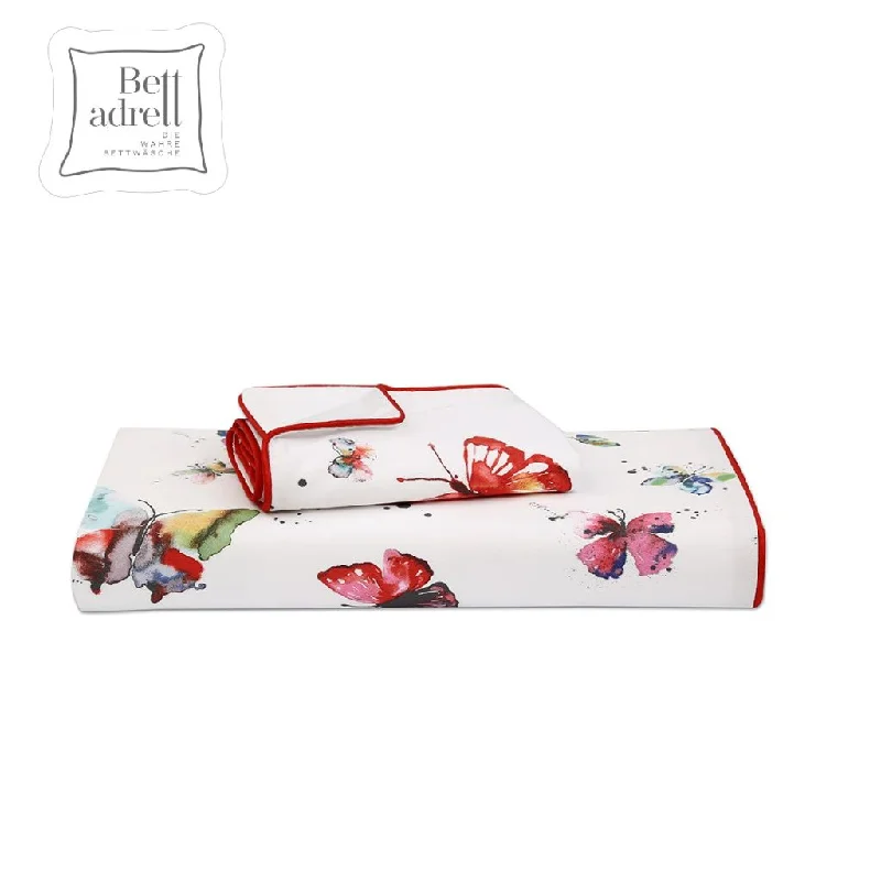 400TC 100% Percale Cotton Duvet Cover Set Butterfly