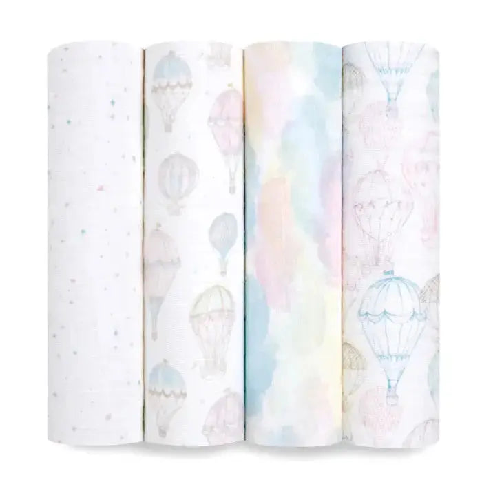 Cotton muslin 4 pack" Above the clouds"