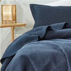 Diamond Navy Throw (130 x 160cm)