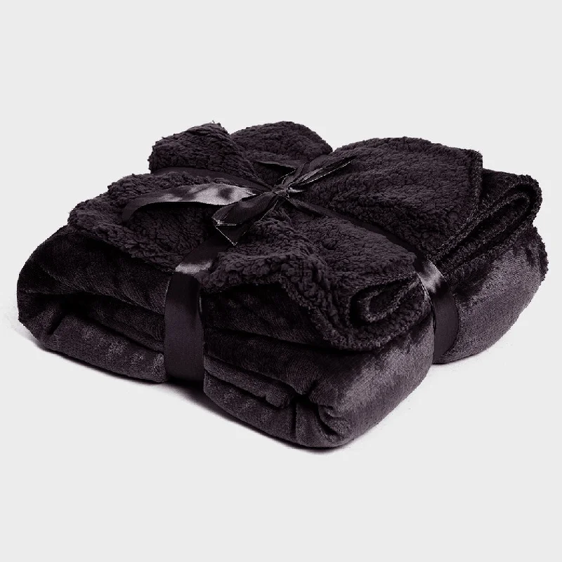 Double Lined Sherpa Throw 140x180cm