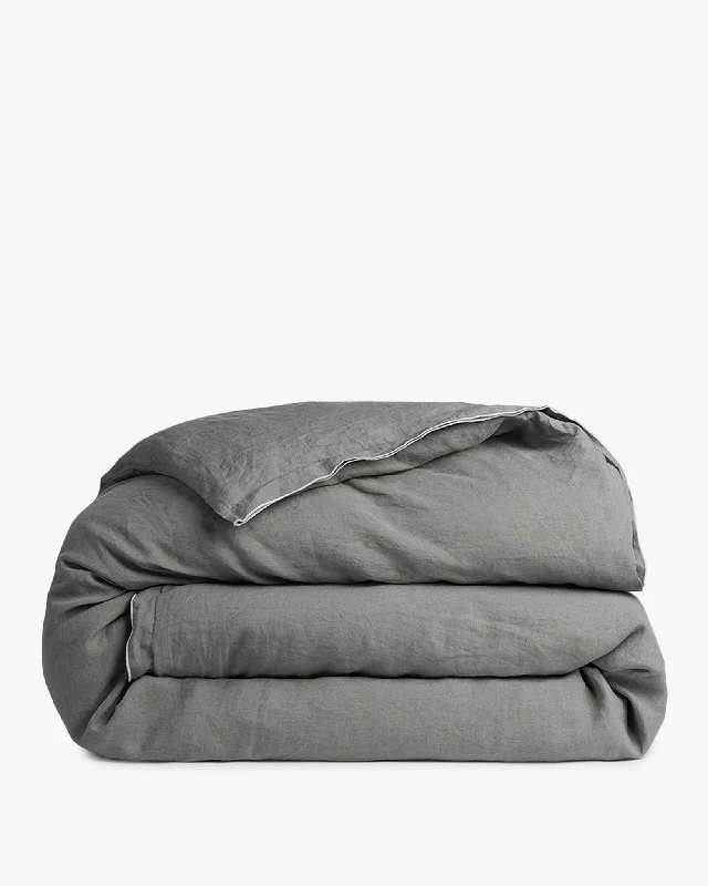 Edged Linen Duvet Cover