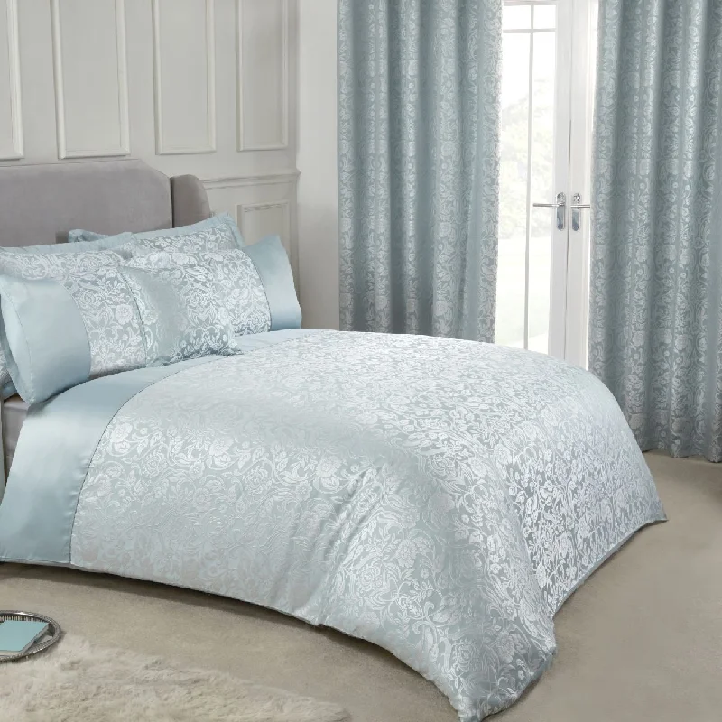 Eden Duckegg Embellished Jacquard Duvet Set