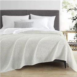 Egyptian Cotton Waffle Blanket Ivory