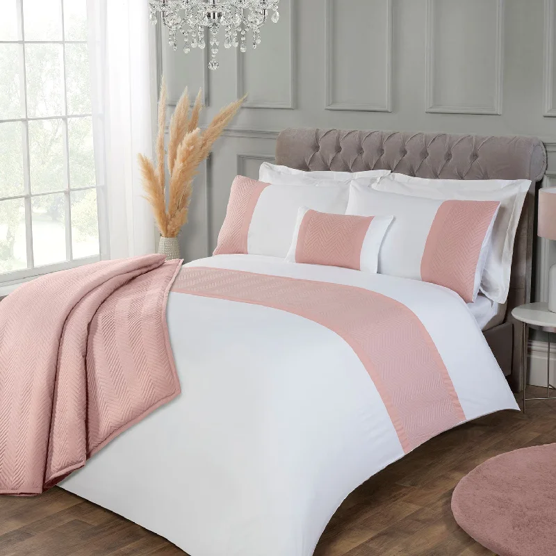 Eton Pink Pinsonic Velvet Super Soft Duvet Set