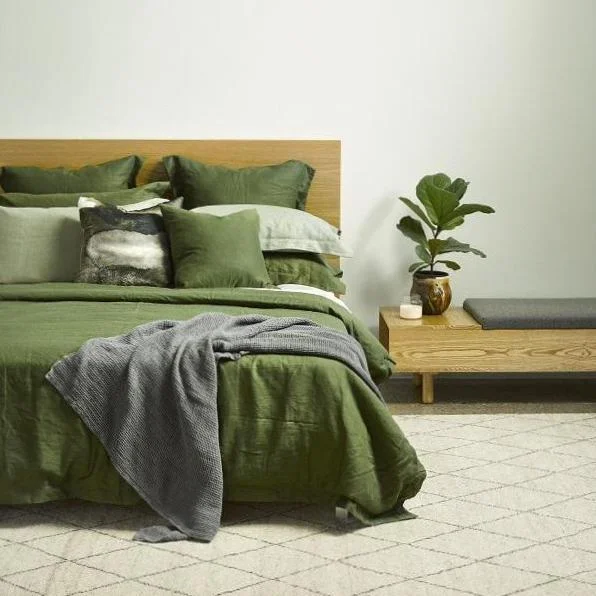 Forest Linen Duvet Cover - Single