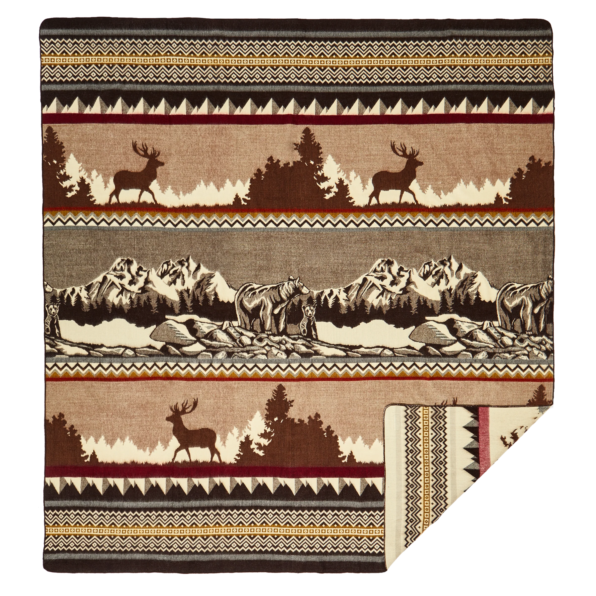 Forest Scenes Handwoven Blanket