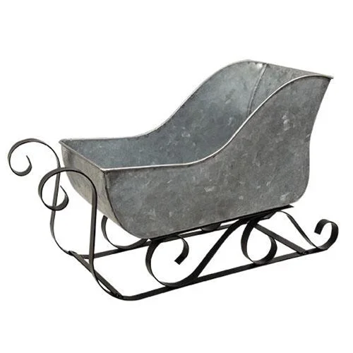 Galvanized Metal Sleigh