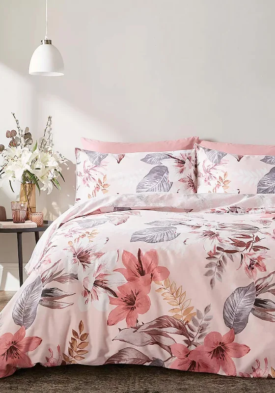 Bianca Home Leilani Tropical Duvet Cover, Blush