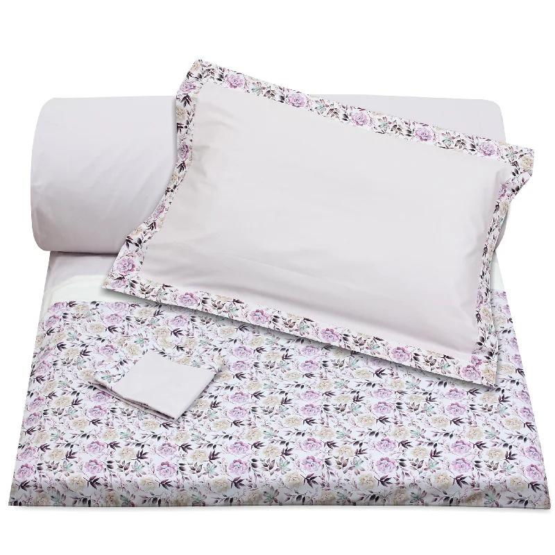 Lilac Flowers Duvet + Pillowcases