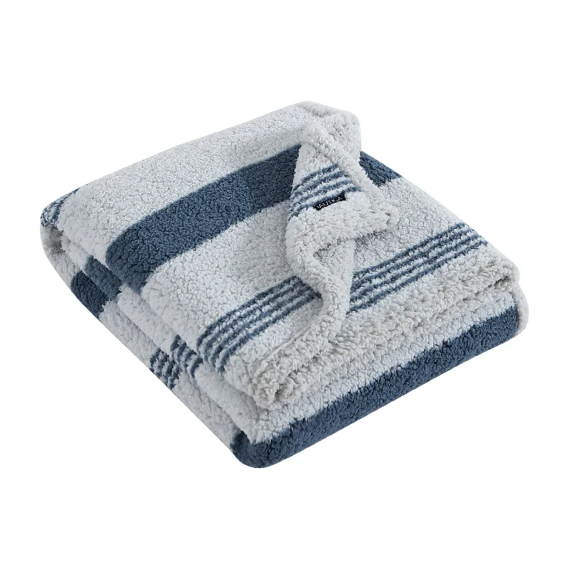 Nautica Saltmarsh Reversible Throw Blanket