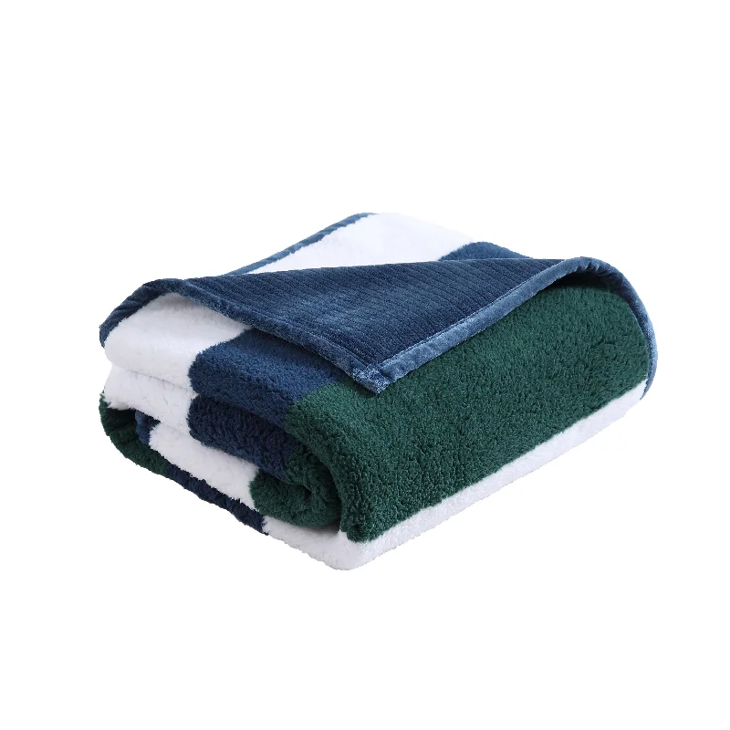 Nautica Wilton Green Throw Blanket