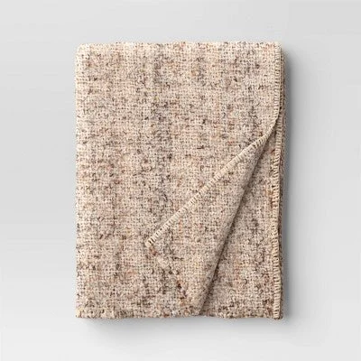 Open Box - Marled Boucle Throw Blanket Neutral - Threshold