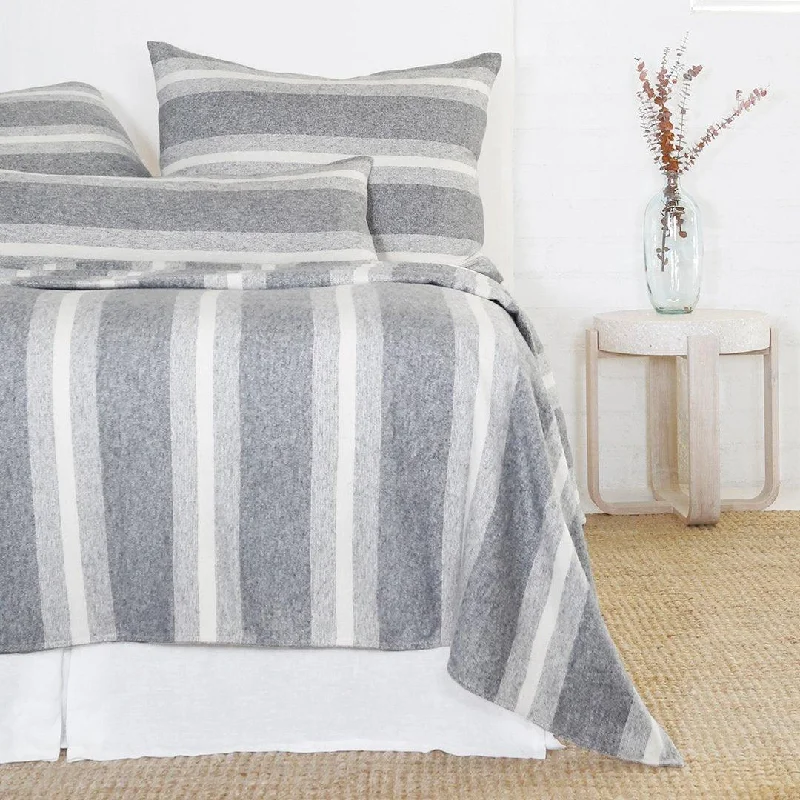 Pom Pom at Home Alpine Grey/Ivory Blanket