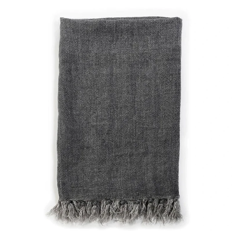 Pom Pom at Home Montauk Blanket - Charcoal