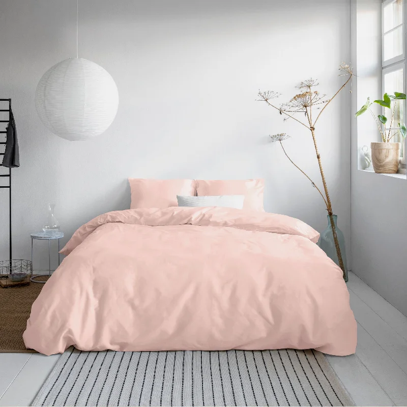 Satin Cotton Duvet Cover roze