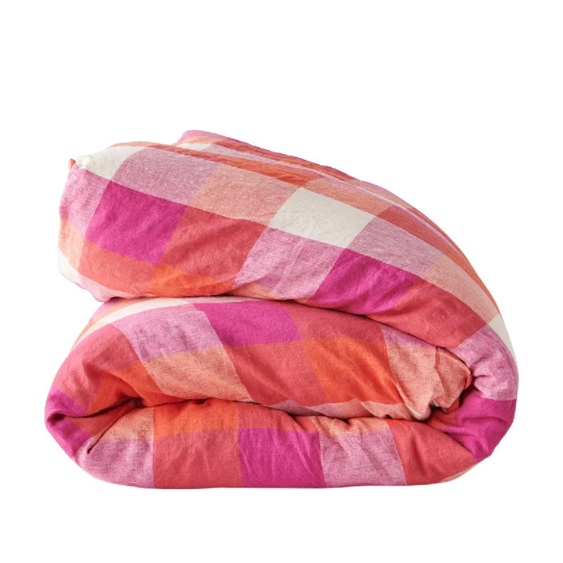 Sherbet Check Duvet