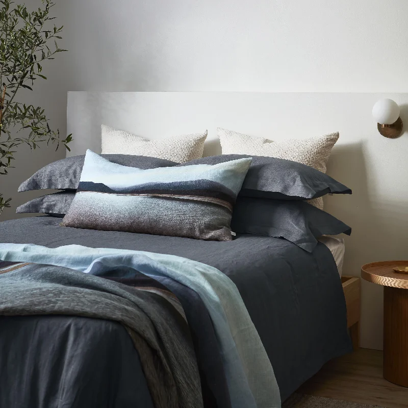 Slate Linen Duvet Cover - Single & King Single