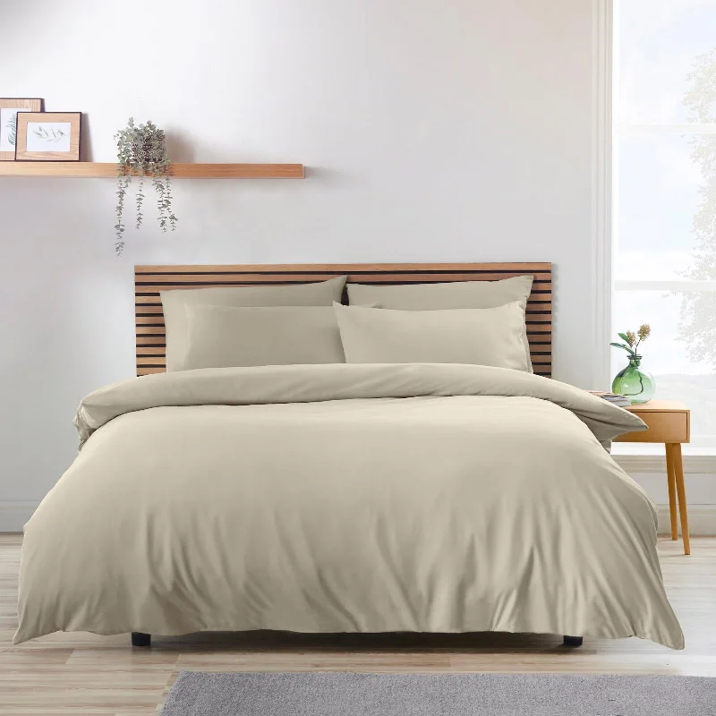 So Soft Easy Iron Duvet Cover Set Natural