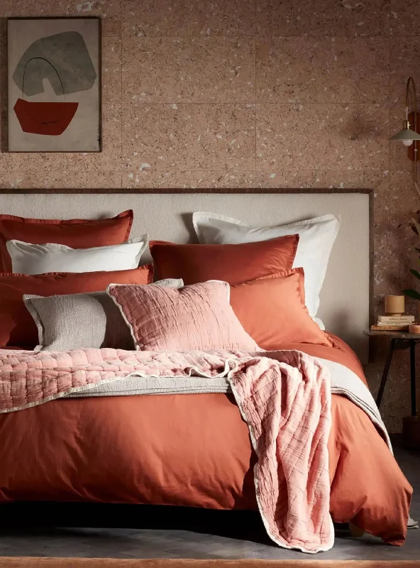 Terracotta Super Soft 100% Cotton Bed Linen