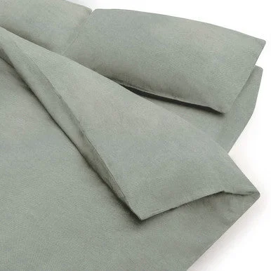 Washed Cotton Duvet Cover | Light Blue