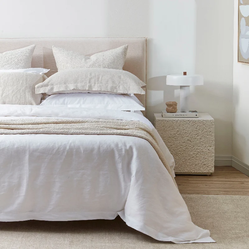 White Linen Duvet Cover