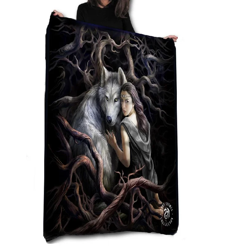 Wild Star Hearts - SOUL BOND - Fleece Blanket, Tapestry, Throw.